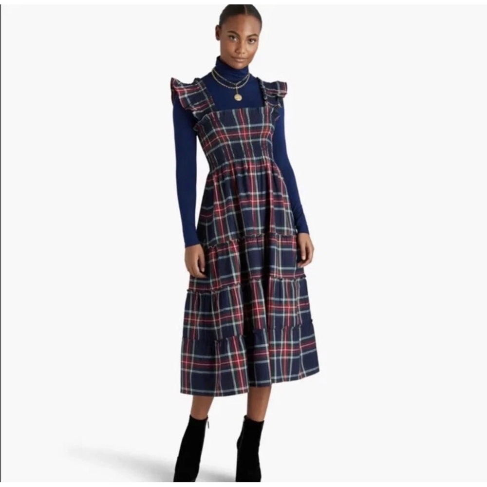 Hill House Home Ellie Nap Dress‎ Tartan Plaid Small